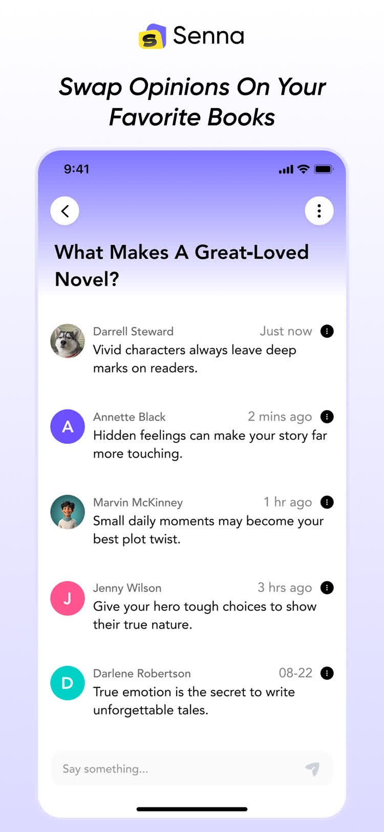 Sharing reading moments on Senna